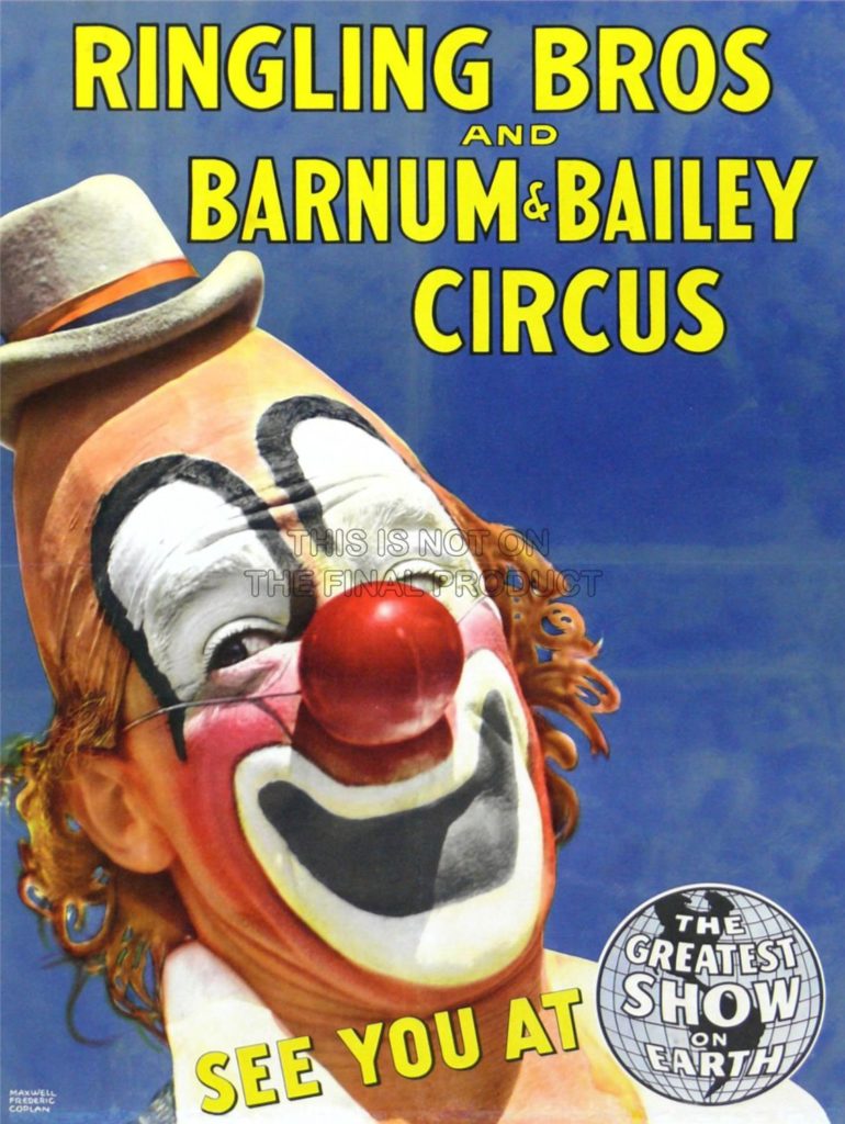 list of Famous Clowns of the circus, stage, screen and television